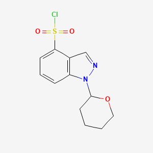 1-(Oxan-2-yl)indazole-4-sulfonyl chloride