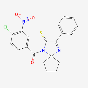 1-(4-Chloro-3-nitrobenzoyl)-3-phenyl-1,4-diazaspiro[4.4]non-3-ene-2-thione