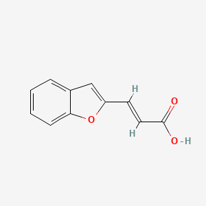 molecular formula C11H8O3 B2509737 (2E)-3-(1-benzofuran-2-yl)acrylic acid CAS No. 132376-67-1; 57329-40-5