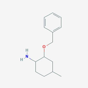 molecular formula C14H21NO B2509739 2-(benZyloxy)-4-methylcyclohexan-1-amine CAS No. 1014067-13-0