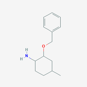 molecular formula C14H21NO B2509739 4-Methyl-2-phenylmethoxycyclohexan-1-amine CAS No. 1014067-13-0