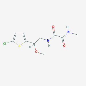 molecular formula C10H13ClN2O3S B2509748 N1-(2-(5-chlorothiophen-2-yl)-2-methoxyethyl)-N2-methyloxalamide CAS No. 2034258-20-1