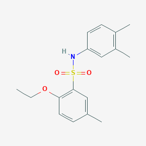 molecular formula C17H21NO3S B2509765 N-(3,4-Dimethylphenyl)-2-ethoxy-5-methylbenzenesulfonamide CAS No. 2361848-45-3