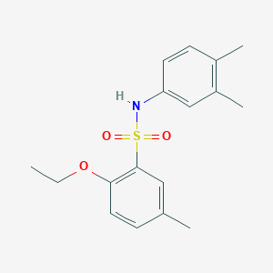molecular formula C17H21NO3S B2509765 N-(3,4-dimethylphenyl)-2-ethoxy-5-methylbenzene-1-sulfonamide CAS No. 2361848-45-3