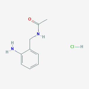 N-[(2-Aminophenyl)methyl]acetamide;hydrochloride