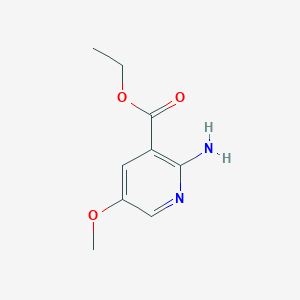 molecular formula C9H12N2O3 B2509784 Ethyl 2-amino-5-methoxynicotinate CAS No. 1256794-36-1
