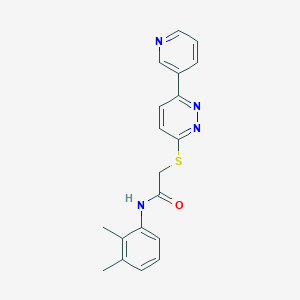 molecular formula C19H18N4OS B2509810 N-(2,3-dimethylphenyl)-2-{[6-(pyridin-3-yl)pyridazin-3-yl]sulfanyl}acetamide CAS No. 872701-56-9