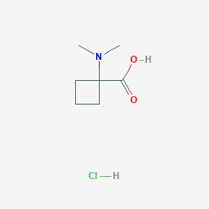 molecular formula C7H14ClNO2 B2509811 1-(Dimethylamino)cyclobutane-1-carboxylic acid hydrochloride CAS No. 1394041-58-7
