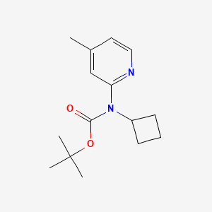 molecular formula C15H22N2O2 B2509815 Tert-butyl N-cyclobutyl-N-(4-methylpyridin-2-yl)carbamate CAS No. 1260759-40-7