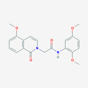 molecular formula C20H20N2O5 B2509817 N-(2,5-dimethoxyphenyl)-2-(5-methoxy-1-oxo-1,2-dihydroisoquinolin-2-yl)acetamide CAS No. 868223-56-7