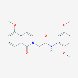 molecular formula C20H20N2O5 B2509817 N-(2,5-二甲氧基苯基)-2-(5-甲氧基-1-氧代异喹啉-2-基)乙酰胺 CAS No. 868223-56-7