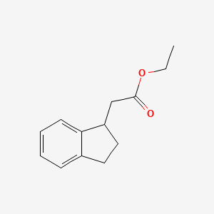 molecular formula C13H16O2 B2509828 Ethyl 2-(2,3-dihydro-1h-inden-1-yl)acetate CAS No. 22339-45-3