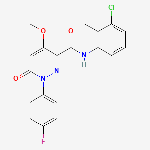 molecular formula C19H15ClFN3O3 B2509972 N-(3-chloro-2-methylphenyl)-1-(4-fluorophenyl)-4-methoxy-6-oxo-1,6-dihydropyridazine-3-carboxamide CAS No. 941879-83-0