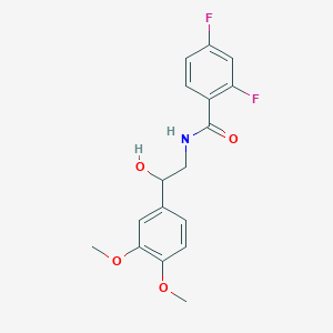 molecular formula C17H17F2NO4 B2509982 N-[2-(3,4-dimethoxyphenyl)-2-hydroxyethyl]-2,4-difluorobenzamide CAS No. 1797964-06-7