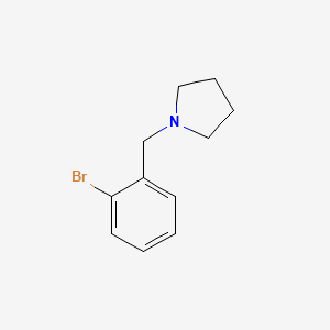 molecular formula C11H14BrN B2509983 1-(2-Bromobenzyl)pyrrolidine CAS No. 91130-46-0
