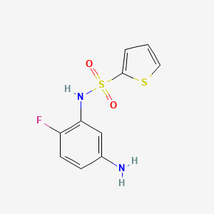 molecular formula C10H9FN2O2S2 B2510052 N-(5-amino-2-fluorophenyl)thiophene-2-sulfonamide CAS No. 926242-51-5
