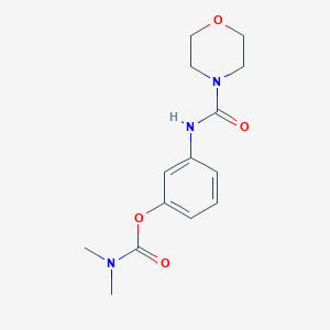 B2510148 3-(Morpholine-4-carboxamido)phenyl dimethylcarbamate CAS No. 526190-24-9