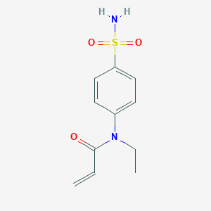 molecular formula C11H14N2O3S B2510170 N-Ethyl-N-(4-sulfamoylphenyl)prop-2-enamide CAS No. 2361642-93-3