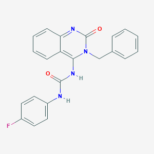 (E)-1-(3-benzyl-2-oxo-2,3-dihydroquinazolin-4(1H)-ylidene)-3-(4-fluorophenyl)urea