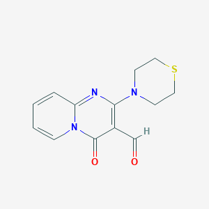 4-oxo-2-(thiomorpholin-4-yl)-4H-pyrido[1,2-a]pyrimidine-3-carbaldehyde