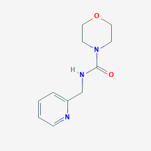 molecular formula C11H15N3O2 B2510239 N-(pyridin-2-ylmethyl)morpholine-4-carboxamide CAS No. 349118-94-1