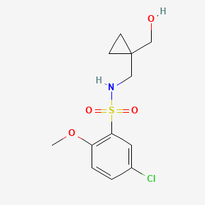 5-chloro-N-((1-(hydroxymethyl)cyclopropyl)methyl)-2-methoxybenzenesulfonamide