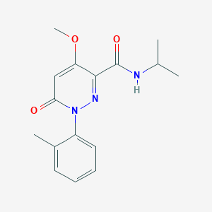 4-methoxy-1-(2-methylphenyl)-6-oxo-N-propan-2-ylpyridazine-3-carboxamide