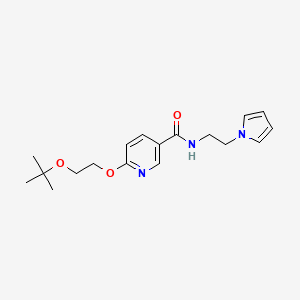 N-(2-(1H-pyrrol-1-yl)ethyl)-6-(2-(tert-butoxy)ethoxy)nicotinamide