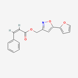 (Z)-(5-(furan-2-yl)isoxazol-3-yl)methyl 3-phenylacrylate