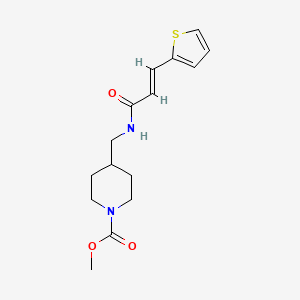 (E)-methyl 4-((3-(thiophen-2-yl)acrylamido)methyl)piperidine-1-carboxylate