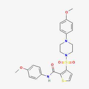 N-(4-methoxyphenyl)-3-{[4-(4-methoxyphenyl)piperazin-1-yl]sulfonyl}thiophene-2-carboxamide