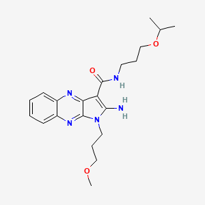 2-amino-N-(3-isopropoxypropyl)-1-(3-methoxypropyl)-1H-pyrrolo[2,3-b]quinoxaline-3-carboxamide
