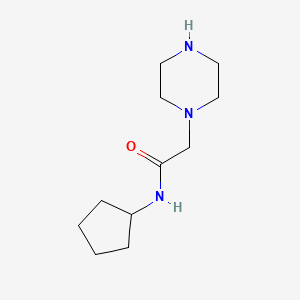 N-Cyclopentyl-2-piperazin-1-ylacetamide