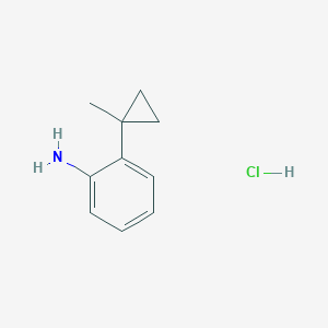 2-(1-Methylcyclopropyl)aniline;hydrochloride