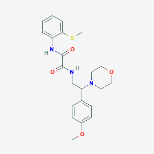N1-(2-(4-methoxyphenyl)-2-morpholinoethyl)-N2-(2-(methylthio)phenyl)oxalamide