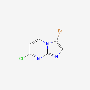 molecular formula C6H3BrClN3 B2510305 3-Bromo-7-chloroimidazo[1,2-A]pyrimidine CAS No. 540469-12-3