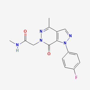 2-(1-(4-fluorophenyl)-4-methyl-7-oxo-1H-pyrazolo[3,4-d]pyridazin-6(7H)-yl)-N-methylacetamide