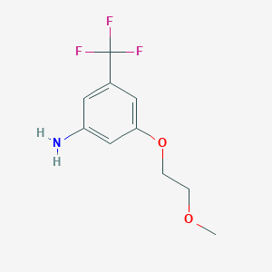 B2510323 3-(2-Methoxyethoxy)-5-(trifluoromethyl)aniline CAS No. 880882-07-5