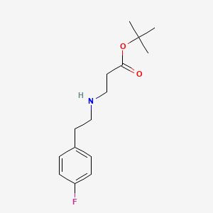 tert-Butyl 3-{[2-(4-fluorophenyl)ethyl]amino}propanoate