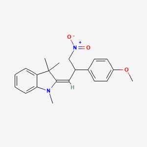 (2E)-2-[2-(4-methoxyphenyl)-3-nitropropylidene]-1,3,3-trimethylindole