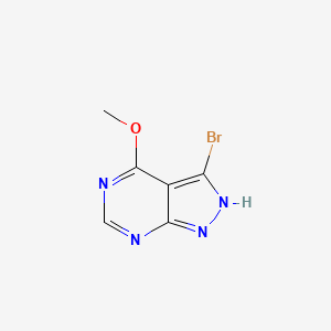 molecular formula C6H5BrN4O B2510369 3-bromo-4-methoxy-1H-pyrazolo[3,4-d]pyrimidine CAS No. 190430-36-5