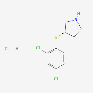 (S)-3-((2,4-Dichlorophenyl)thio)pyrrolidine hydrochloride