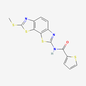 N-(2-methylsulfanyl-[1,3]thiazolo[4,5-g][1,3]benzothiazol-7-yl)thiophene-2-carboxamide