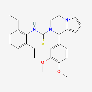 N-(2,6-diethylphenyl)-1-(3,4-dimethoxyphenyl)-3,4-dihydropyrrolo[1,2-a]pyrazine-2(1H)-carbothioamide