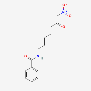 molecular formula C14H18N2O4 B2510377 N-(7-nitro-6-oxoheptyl)benzamide CAS No. 326917-64-0