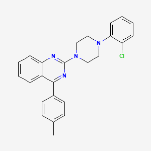 2-[4-(2-Chlorophenyl)piperazin-1-yl]-4-(4-methylphenyl)quinazoline