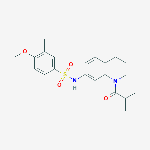 N-(1-isobutyryl-1,2,3,4-tetrahydroquinolin-7-yl)-4-methoxy-3-methylbenzenesulfonamide