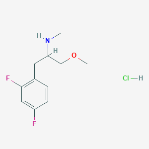 1-(2,4-Difluorophenyl)-3-methoxy-N-methylpropan-2-amine;hydrochloride