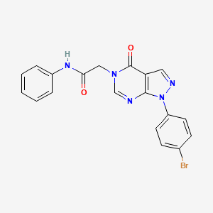 2-[1-(4-bromophenyl)-4-oxo-1H,4H,5H-pyrazolo[3,4-d]pyrimidin-5-yl]-N-phenylacetamide