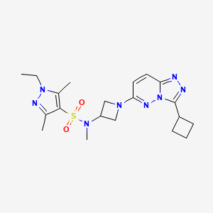 N-(1-(3-cyclobutyl-[1,2,4]triazolo[4,3-b]pyridazin-6-yl)azetidin-3-yl)-1-ethyl-N,3,5-trimethyl-1H-pyrazole-4-sulfonamide